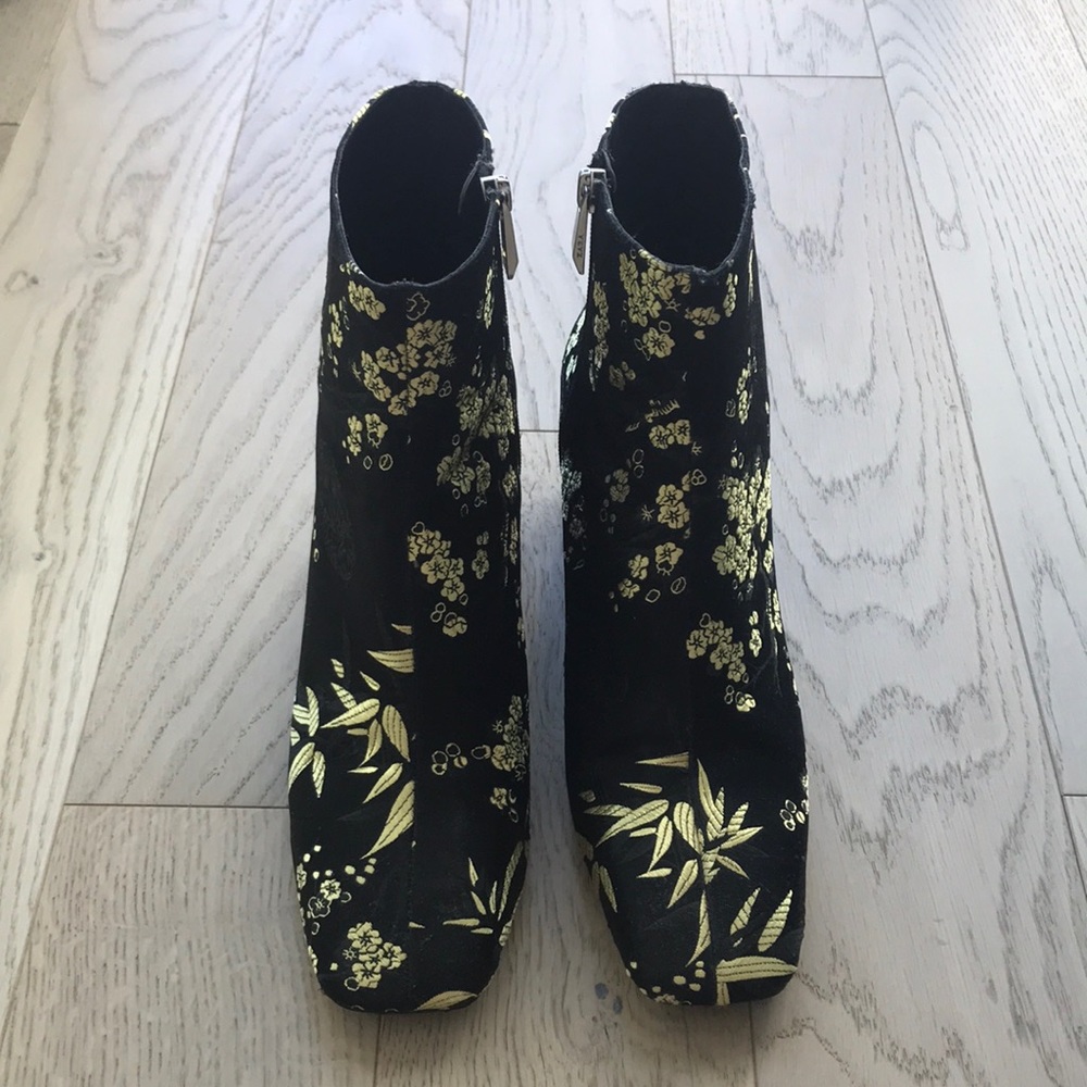 Zara floral booties